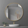 Lustro LOFT 60 cm złote YX-04 - widok frontu