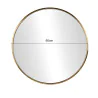 Lustro LOFT 60 cm złote YX-04 - widok frontu