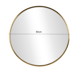 Lustro LOFT YX-04 FI80 – złote okrągłe ścienne