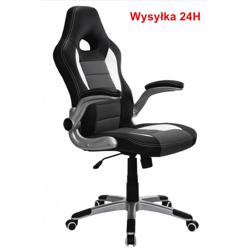 Fotel gamingowy GTA czarny z ergonomicznym designem i wygodnym siedziskiem idealny do długich sesji gry