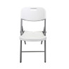 Krzesło cateringowe bankietowe do ogrodu składane tworzywo sztuczne kolor biały zestaw 6szt.