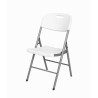 Krzesło cateringowe bankietowe do ogrodu składane tworzywo sztuczne kolor biały zestaw 6szt.
