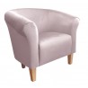 Fotel Milo nogi buk szary róż MG55