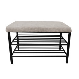 Szafka na buty POSO 2 – czarny stelaż, styl i wygoda