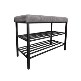 Szafka na buty POSO 22 – czarny stelaż, styl i wygoda