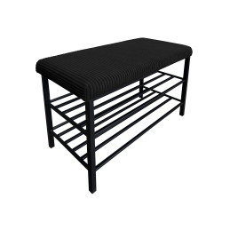 Szafka na buty POSO 135 – czarny stelaż, styl i porządek