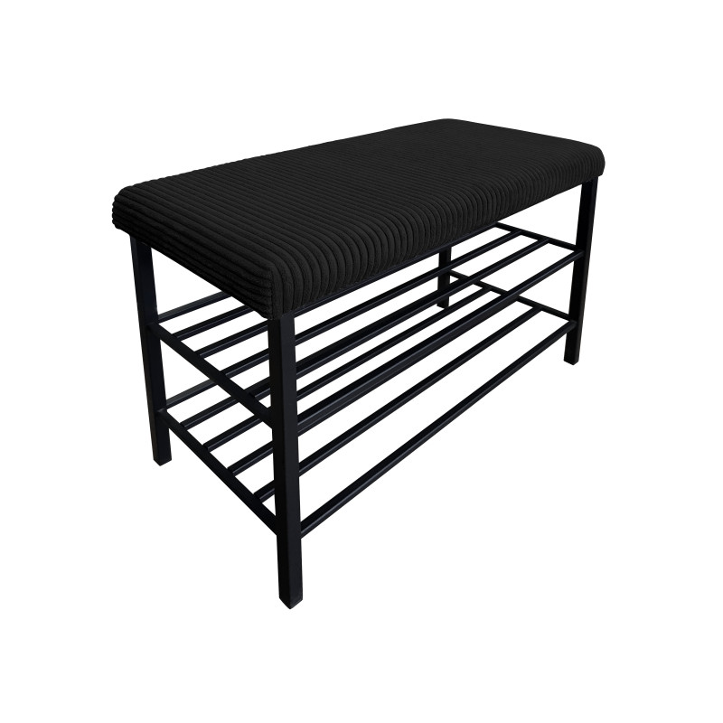 Szafka na buty POSO 135 – czarny stelaż, styl i porządek