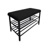 Szafka na buty POSO 135 – czarny stelaż, styl i porządek