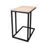 Stolik pomocniczy C LOFT boczny dąb sonoma podstawa czarna