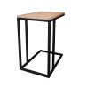 Stolik pomocniczy C LOFT boczny dąb craft podstawa czarna