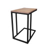 Stolik pomocniczy C LOFT boczny orzech podstawa czarna