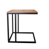Stolik pomocniczy C LOFT boczny orzech podstawa czarna