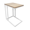 Stolik pomocniczy C LOFT boczny dąb sonoma podstawa biała