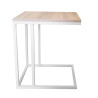Stolik pomocniczy C LOFT boczny dąb sonoma podstawa biała