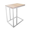 Stolik pomocniczy C LOFT boczny dąb sonoma podstawa biała