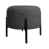 Pufa OLA LOFT Rolf7 – ławka i podnóżek czarny metal