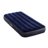 Materac dmuchany jednoosobowy welurowy 99 x 191 cm INTEX niebieski