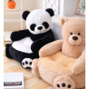 Pluszowy fotelik pufa dla dzieci MIŚ PANDA