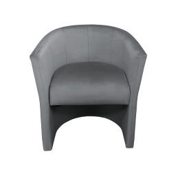 Fotel CLUB Velvet BL14 szary