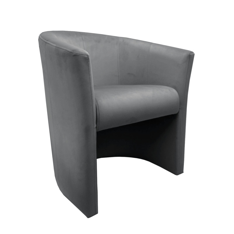 Fotel CLUB Velvet BL14 szary