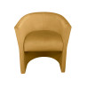 Fotel CLUB miodowy tkanina Velvet MG15