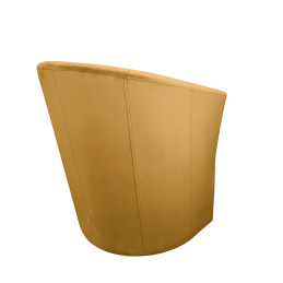Fotel CLUB miodowy tkanina Velvet MG15