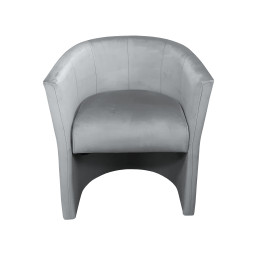 Fotel CLUB szary Velvet MG17
