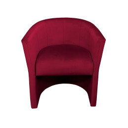 Fotel CLUB czerwony tkanina Velvet MG31