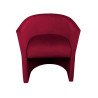 Fotel CLUB czerwony tkanina Velvet MG31