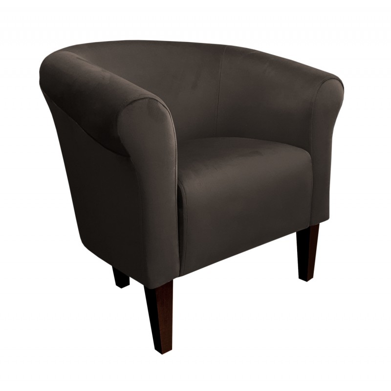 Fotel Milo nogi 20cm venge brązowy