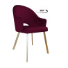 Krzesło obrotowe Velvet MG02 ze złotą podstawą