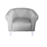 Fotel Milo szary MG17 na białych nogach – elegancja i styl