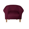 Fotel Milo nogi buk śliwka MG02 - Velvet