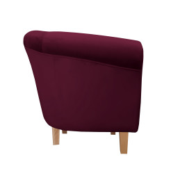 Fotel Milo nogi buk śliwka MG02 - Velvet