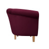 Fotel Milo nogi buk śliwka MG02 - Velvet