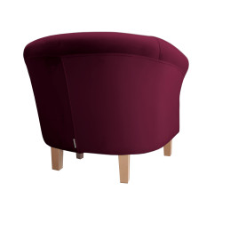 Fotel Milo nogi buk śliwka MG02 - Velvet