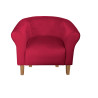 Fotel Milo nogi buk czerwony MG31