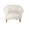 Fotel Milo MG50 kremowy na nogach buk – elegancja i wygoda
