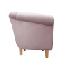 Fotel Milo nogi buk szary róż MG55