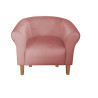 Fotel Milo MG58 róż indyjski na nogach buk – elegancja i styl
