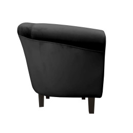 Fotel Milo nogi venge czarny MG19