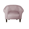 Fotel Milo nogi venge szary róż MG55