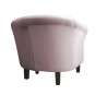 Fotel Milo nogi venge szary róż MG55