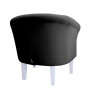 Fotel Milo czarny MG19 na białych nogach 20 cm – elegancja i styl