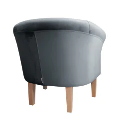 Fotel Milo nogi 20 cm buk szary BL14