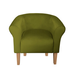 Fotel Milo nogi 20cm buk zielona oliwka
