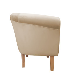 Fotel Milo nogi 20cm buk jasny brąz MG06