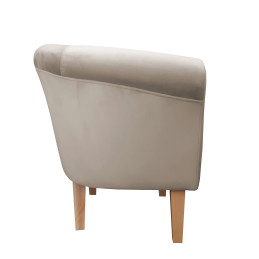 Fotel Milo noga 20cm buk szary-beż MG09