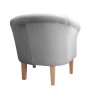 Fotel Milo nogi 20cm buk szary MG17