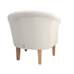 Fotel Milo kremowy nogi 20cm buk